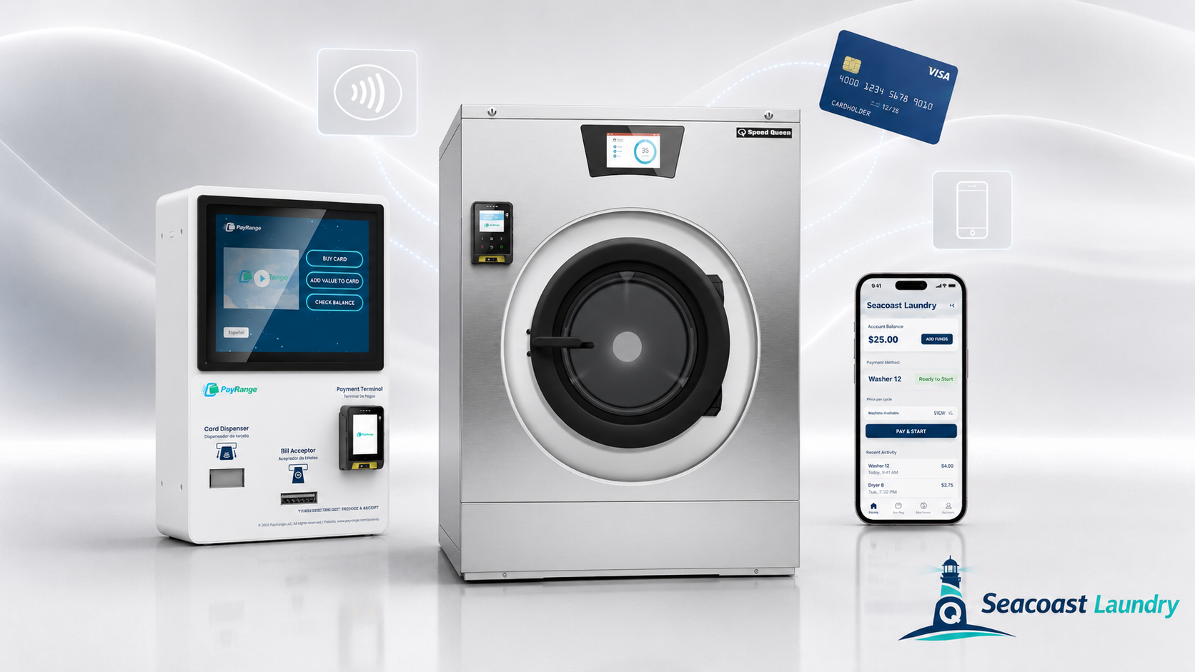 Card and app laundry payment systems for Caribbean markets