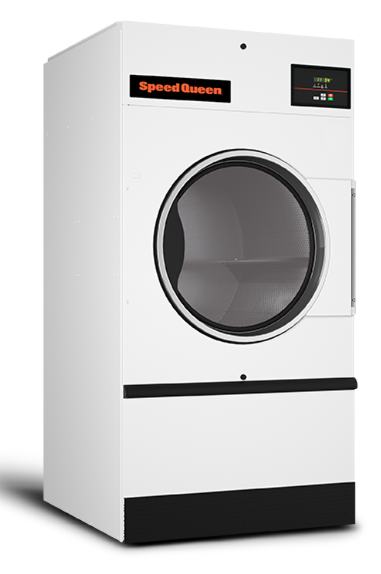 Commercial OPL tumble dryer for Caribbean hotel and institutional laundry